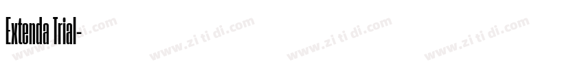 Extenda Trial字体转换